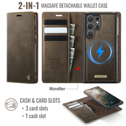 Чехол-кошелек CaseMe 2 in 1 MagSafe Samsung Galaxy S23 Ultra