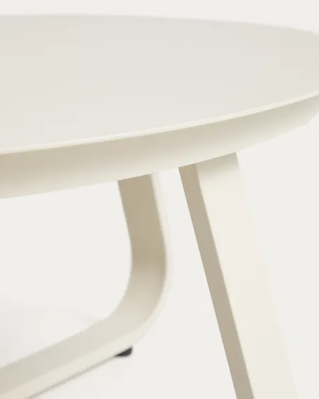 Уличный столик Tamaris из алюминия цвета экрю Ø80 см