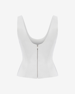 Топ корсетного типа из атласа