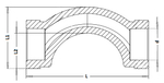 Обвод короткий соед. Ø32 PPR VALFEX