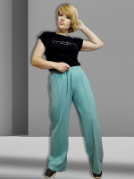 OWS-77 Брюки женские с карманами (футер 2-х нитка) (XL (52))