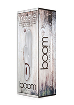 Вибромассажер со стимуляцией клитора Maple - 23 см. (Цвет: белый)