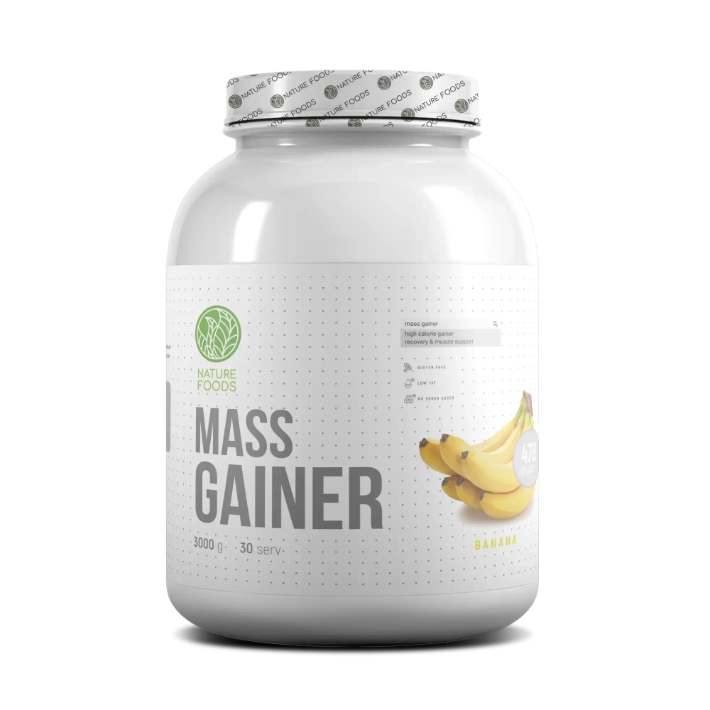 Гейнер Nature Foods Slow Carb Gainer 3000 г банан