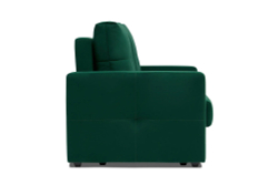 Диван Отто, шагающая еврокнижка, велюр, изумрудный