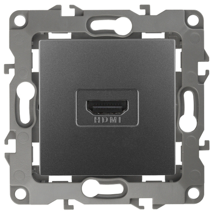Розетка ЭРА Серия 12 12-3114-12 HDMI IP20 графит