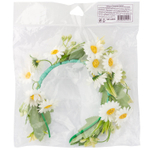 Ободок «Ромашки», в белом цвете