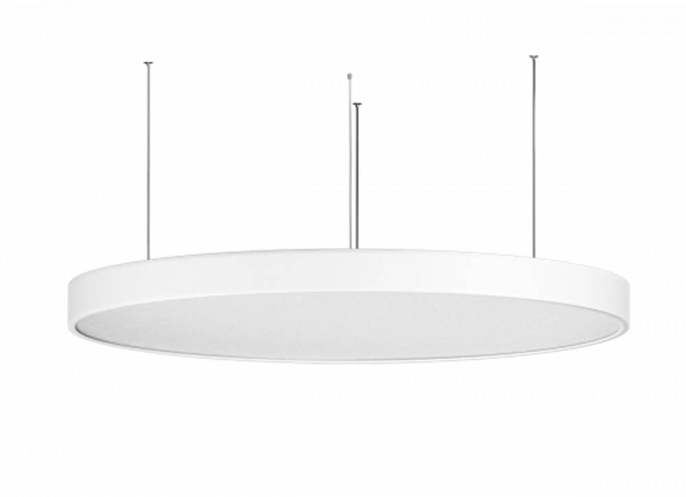 Подвесной светодиодный светильник,  192W,  36016Lm,  4000К,  D1200мм,  белый