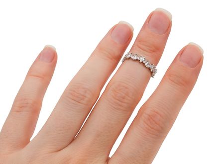 Фаланговое кольцо со стразами