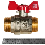 Кран шаровой полнопроходной ROMMER - 1" (НР/НР, PN40, ручка-бабочка)