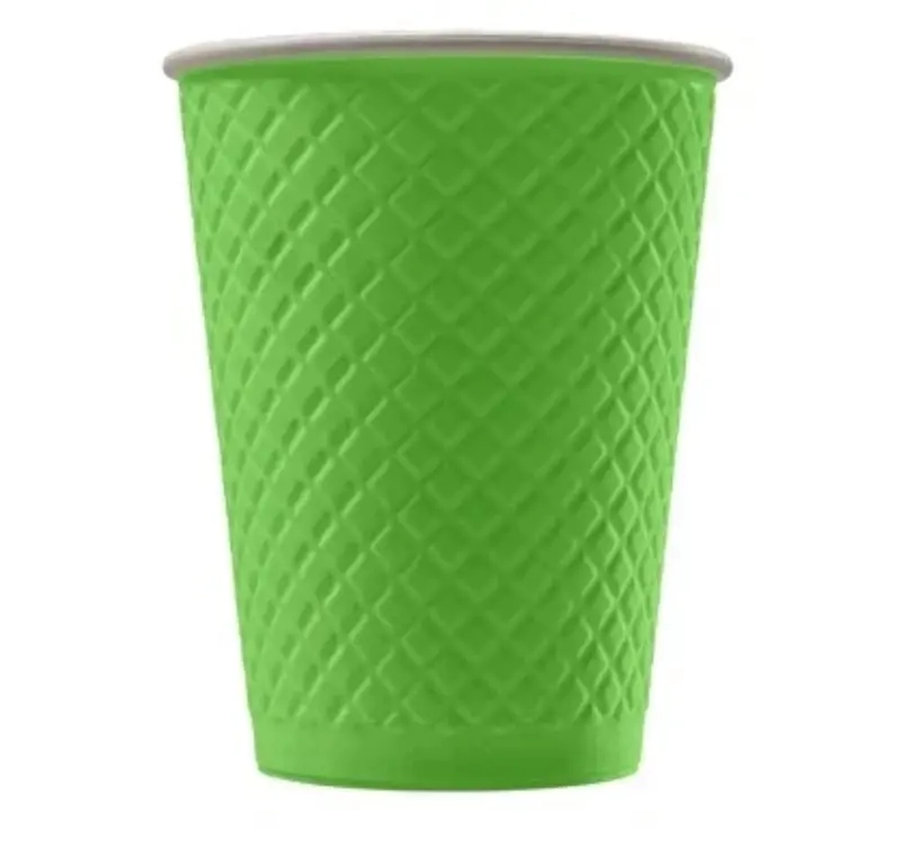 Стакан бумажный 2сл 300 (430) мл d=90мм с конгревом Waffle Colour ассорти