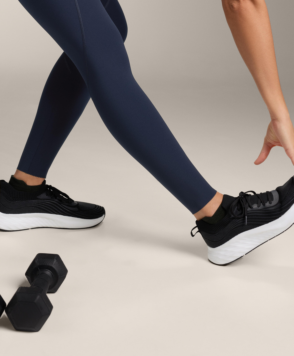 OYSHO Базовые компрессионные легинсы длиной до щиколотки, синий