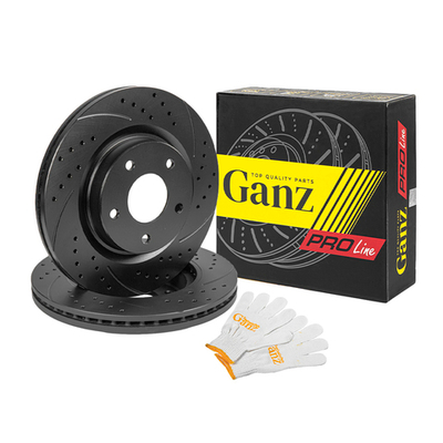 Диск тормозной GANZ передний перфорированный PRO-Line с покрытием (комплект - 2 шт) Teana 08 Арт.: GIJ06060S