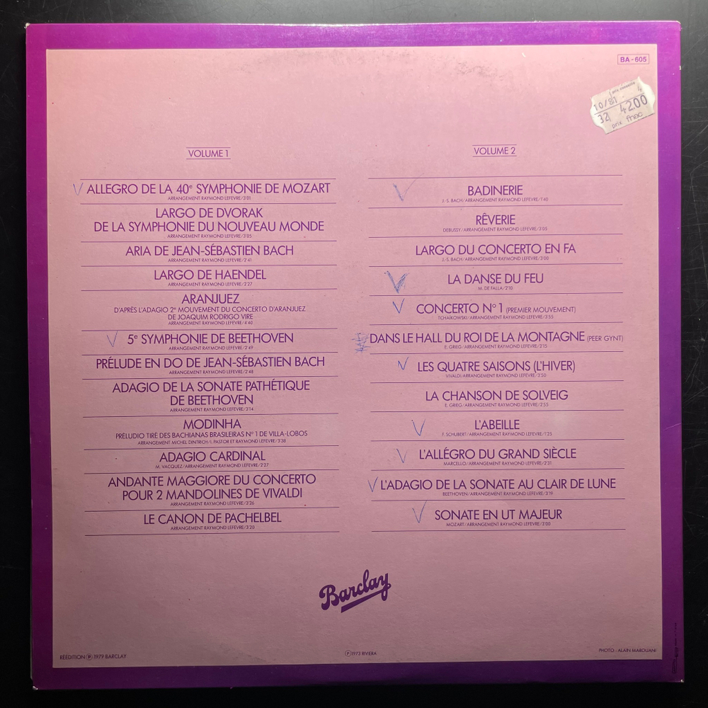 Raymond Lefèvre Et Son Grand Orchestre ‎– Soul Symphonies 2LP (Франция 1973г.)