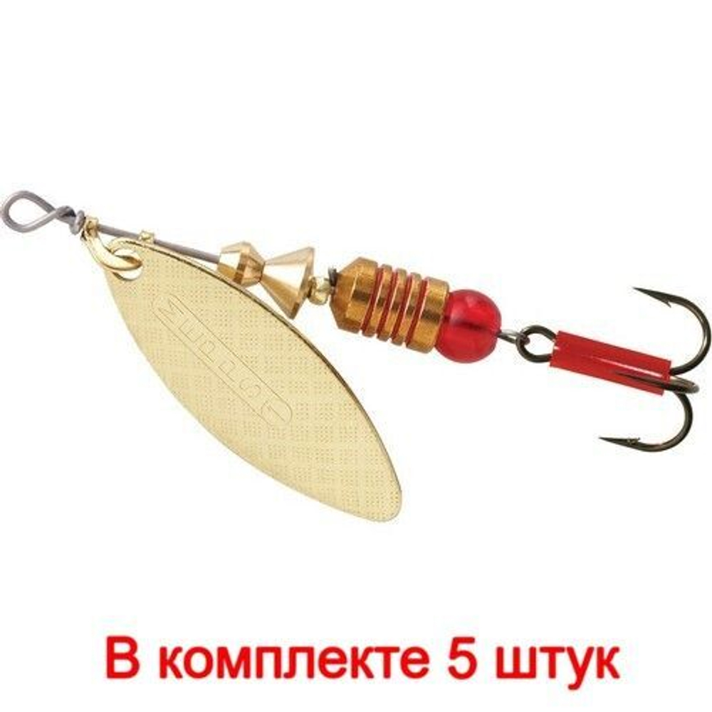 Блесна для рыбалки вращающаяся AGLIA LONG 2, Black