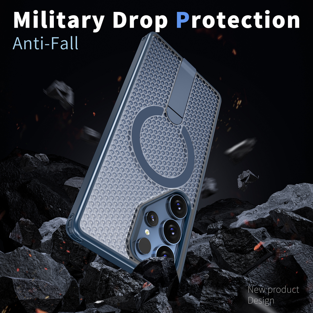 Прозрачный чехол Mesh Pro Magnetic Case для Samsung Galaxy S22 Ultra