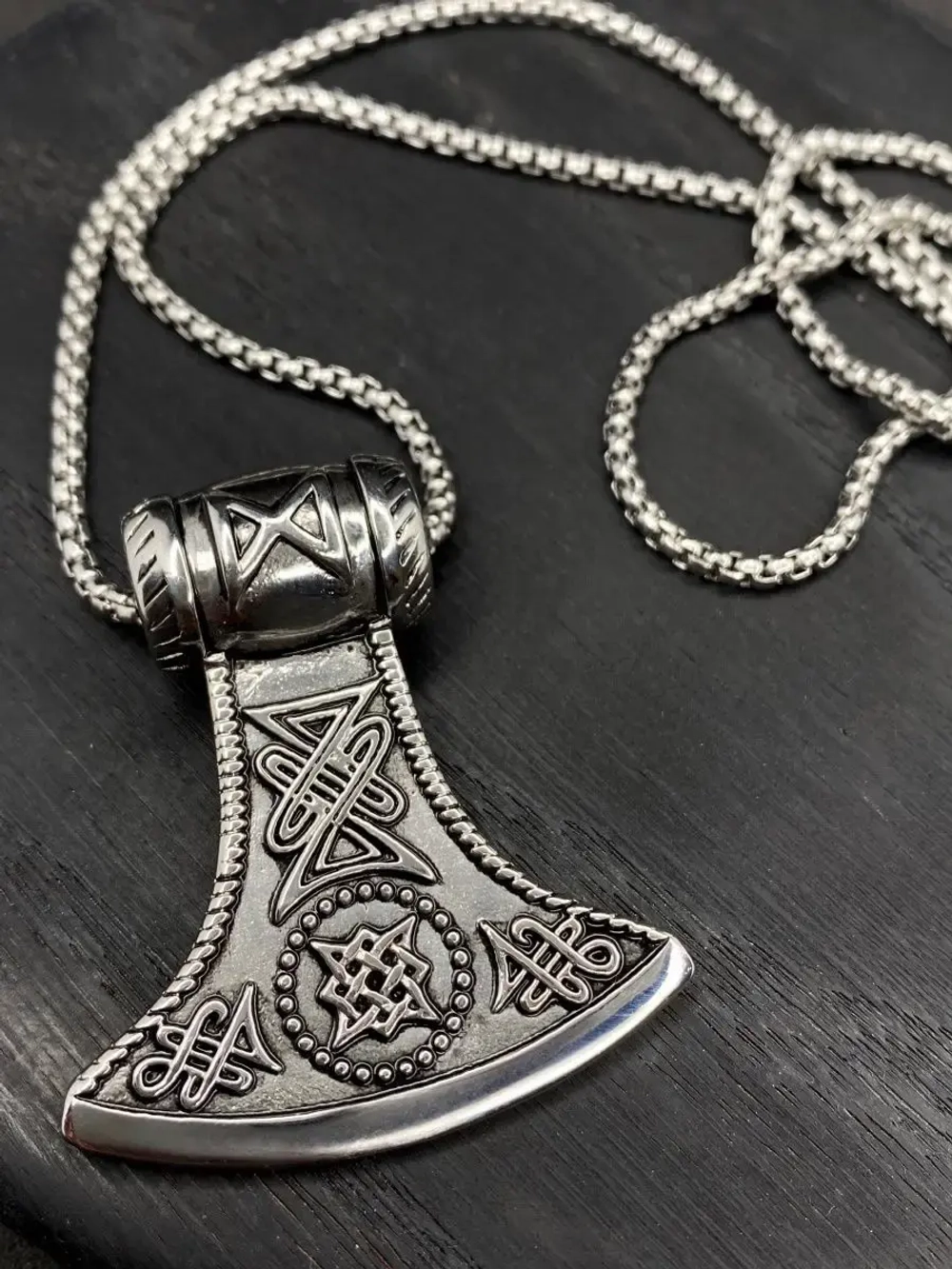 Цепь с подвеской Топор славянский оберег Гром Секира Перуна