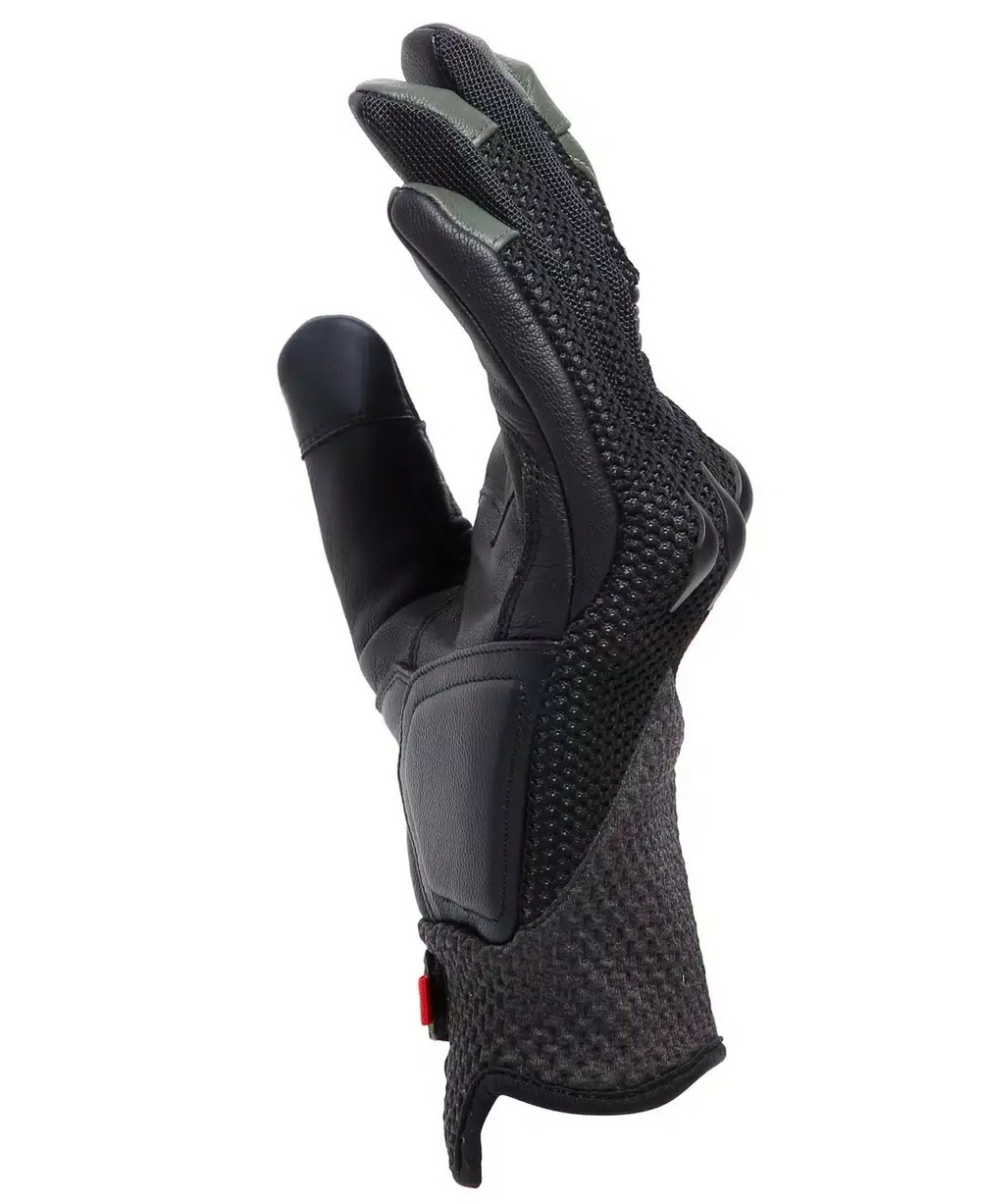 Мотоперчатки комбинированные Dainese KARAKUM ERGO-TEK Black/Army-Green, S