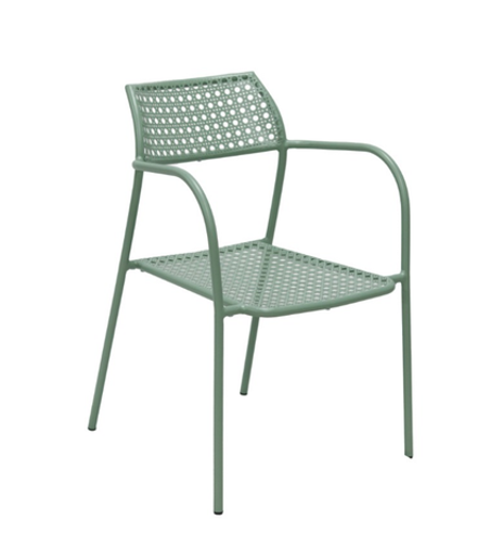 "Посейдон" стул стальной, цвет зеленый