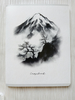 Тетрадь 96 листов А5+. "Восточные пейзажи", общая, клетка. Формат А5+ (163*203 мм). Арт.120050. С полями. Комплект 5 шт.