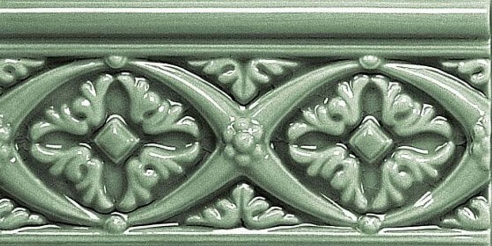 Adex Modernista Relieve Bizantino C/C Verde Oscuro 7.5x15