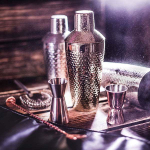 Ложка барная «Пробар» с мадлером;сталь нерж.;,L=25,B=3см;медный (Цвет: терракотовый)