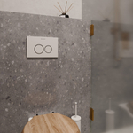 Клавиша смыва для инсталляции Milacio Standart MCU.201 два режима слива, механическое, белый