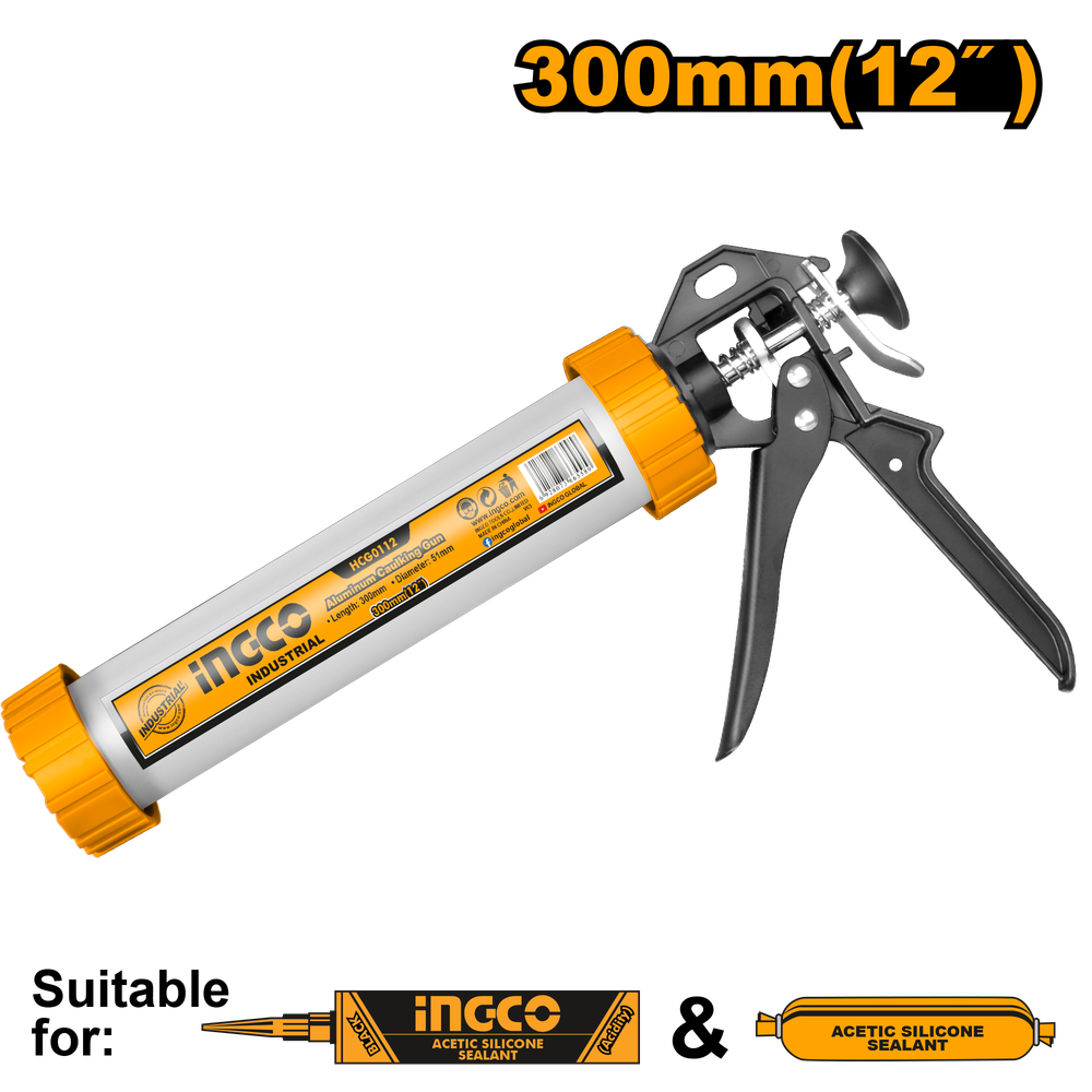 Пистолет для герметика закрытый INGCO HCG0112 INDUSTRIAL 305 мм