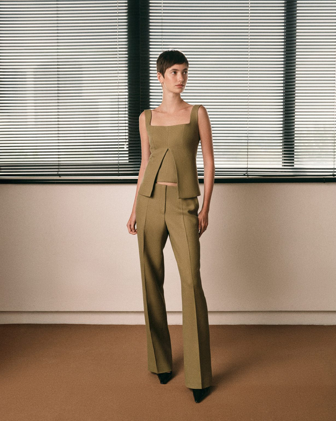 Корсетный -топ Оливковый