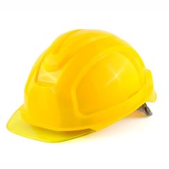 Каска Росомз СОМЗ-80 Абсолют Престиж RAPID, защитная, желтая, серый прозрачный козырёк, арт. 783715