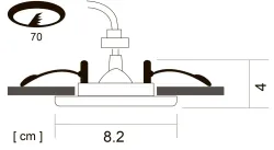 Точечный встраиваемый светильник Arte Lamp