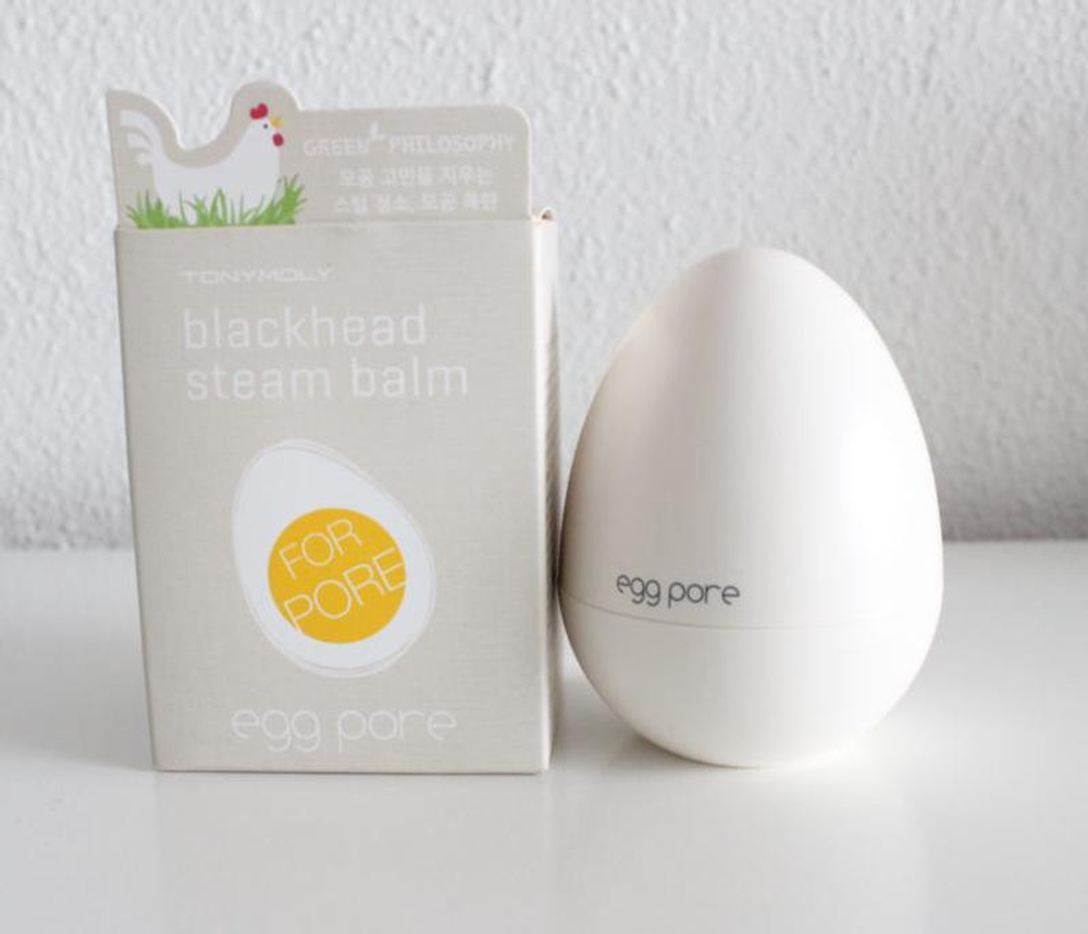 Tony Moly. Разогревающий бальзам для распаривания пор в виде белого яйца Egg Pore Blackhead Steam Balm