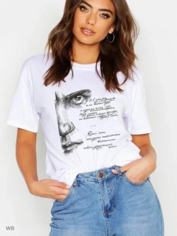 Футболка с Маяковским, Пушкиным, Львом Толстым.