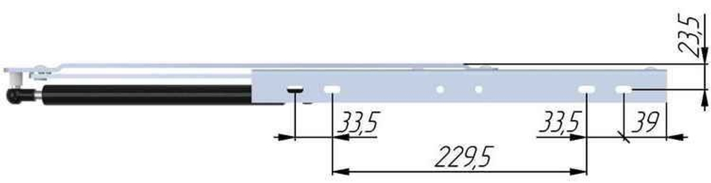 МП 375-450, шагрень RAL 7001, серый