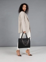 сумка через плечо кожаная большая тоут классика