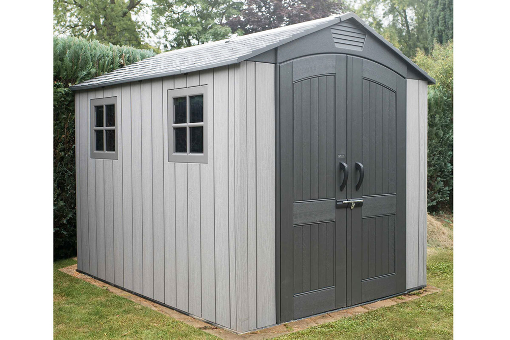 Сарай пластиковый усиленный WoodLook 7*9.5