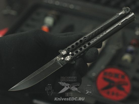 Складной нож бабочка STEELCLAW Секиро-02 c клинком из стали D2, рукоять Stainless Steel