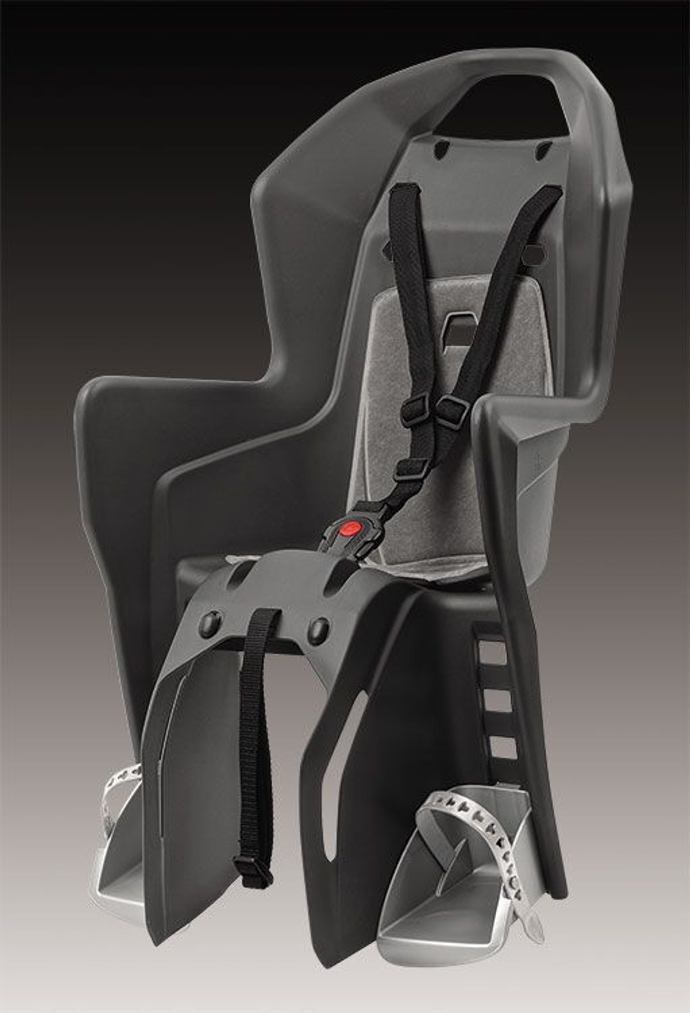 Детское кресло заднее Polisport KOOLAH RMS крепление на багажник, dark grey/silver