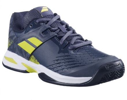 Детские теннисные кроссовки Babolat Propulse Clay JR - grey/aero