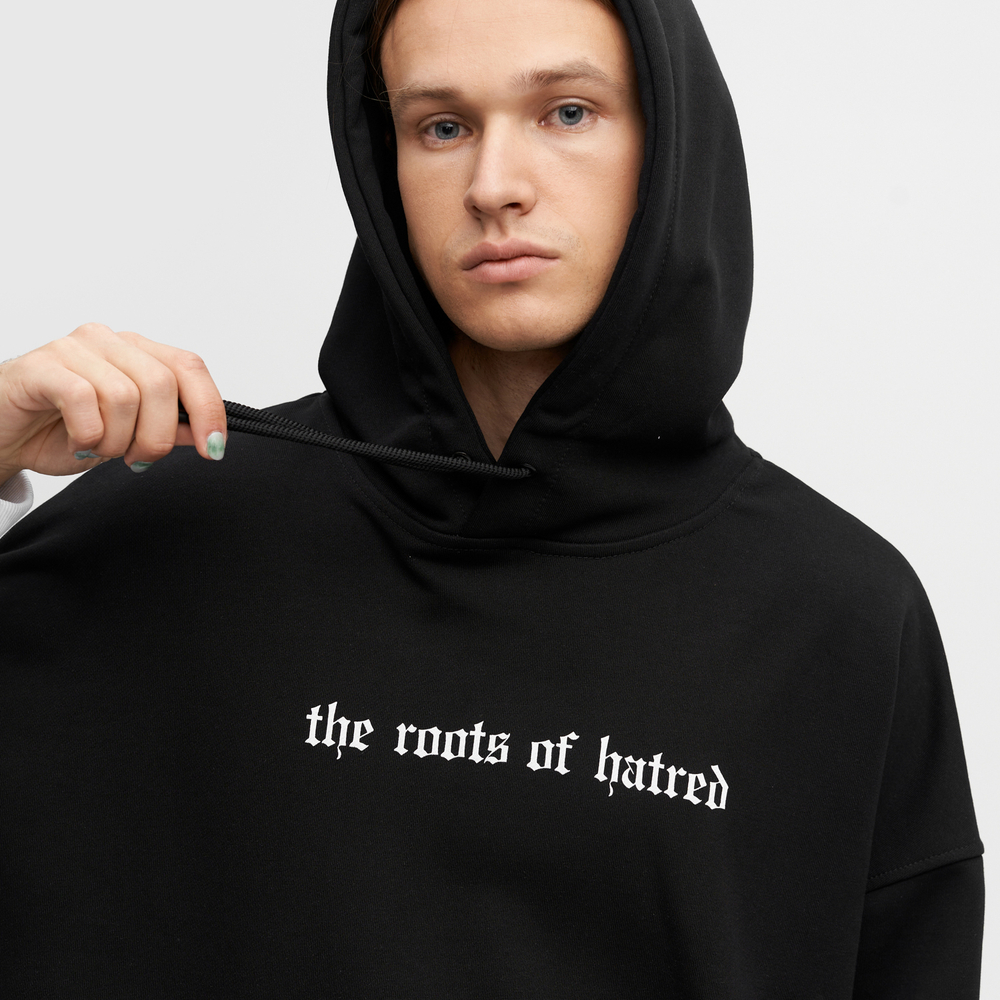Худи с двойным рукавом "Roots of hatred"