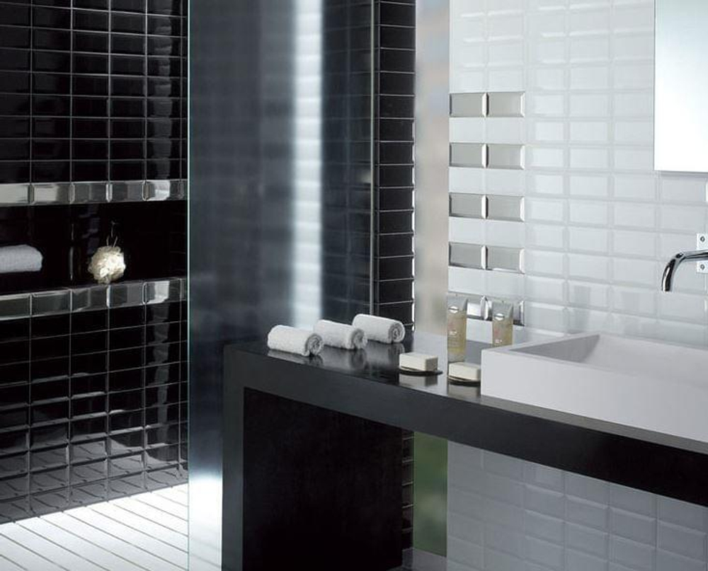 Dar Ceramics Biselado Blanco Brillo 10x20