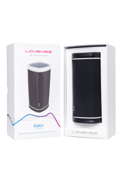 Мастурбатор нереалистичный LOVENSE Calor, TPE, черный, 15,9 см