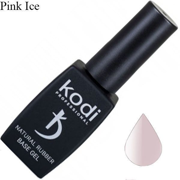 KODI, Natural Rubber Base, Pink Ice, Камуфлирующая каучуковая база, 12 мл