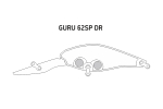 Воблер для рыбалки GURU 62SP DR-019 9 г., нейтральный