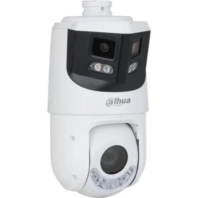 Уличная купольная PTZ IP-видеокамера Dahua , 1/2.7" 8Мп CMOS,, 2.8мм, ИК 30м, Led 30м (панорамный модуль) 1/2.8 4Мп CMOS, F1.6, 5мм–125мм, ИК 100м, Led 50м(PTZ-модуль)