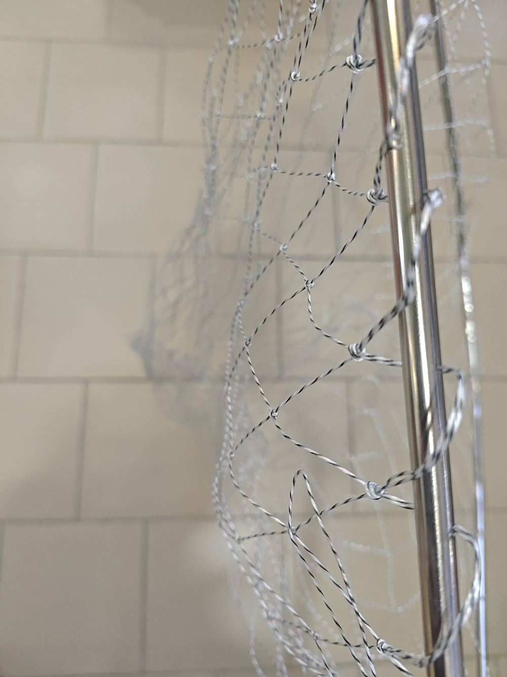 Подсак для ловли рыбы телескопический ручка 1.7м