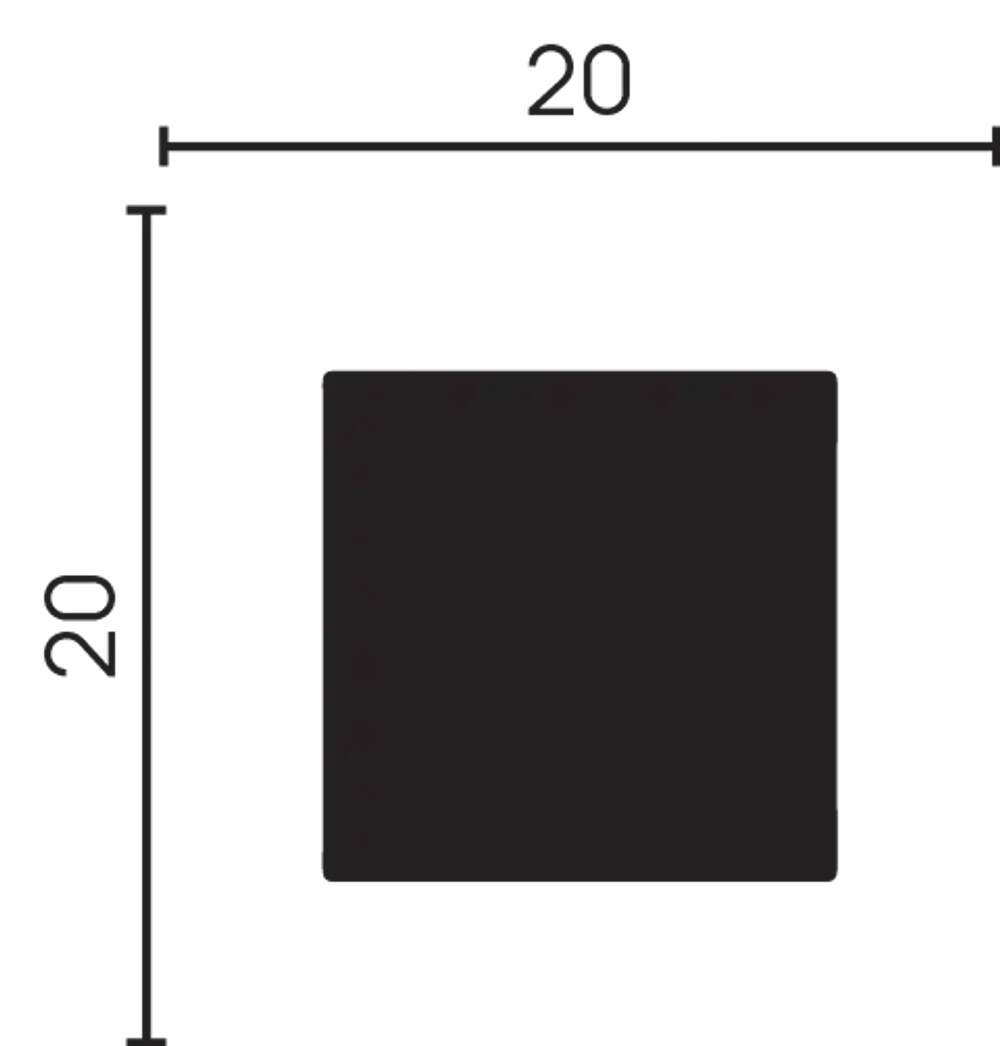 622-89SH/Молдинг(20*20*3000)/60, шт
