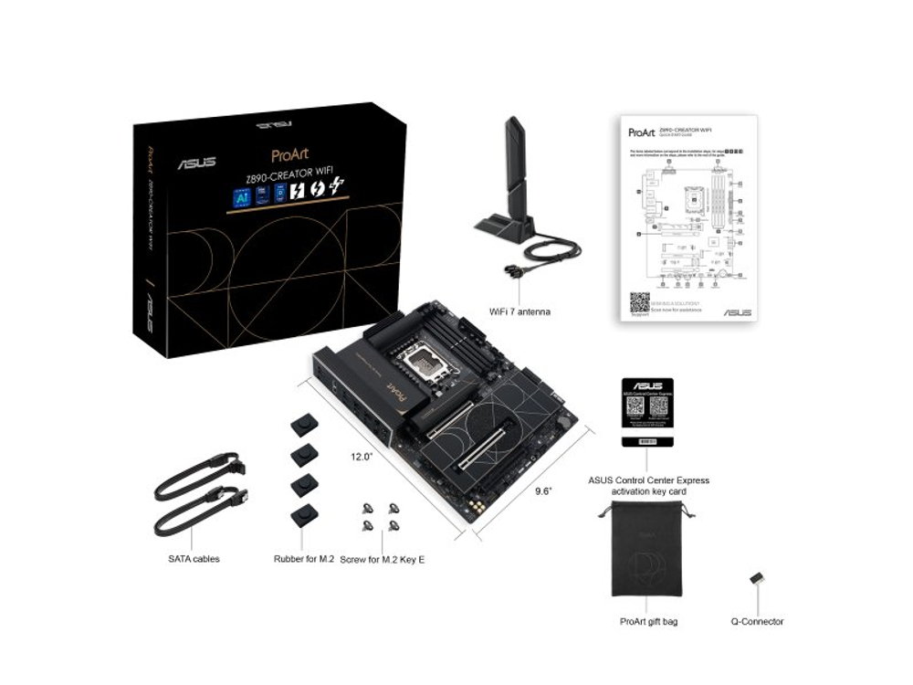 Материнская плата Asus Proart Z890-Creator Wifi, Socket LGA 1851, Intel Z890, ATX, RTL [90MB1JD0-M0EAY0]