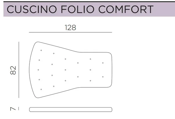 Подушка для кресла Folio розовый акрил Sunbrella