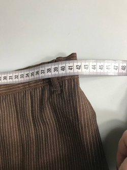 Брюки в мелкую полоску, визуально на 48/50 размер