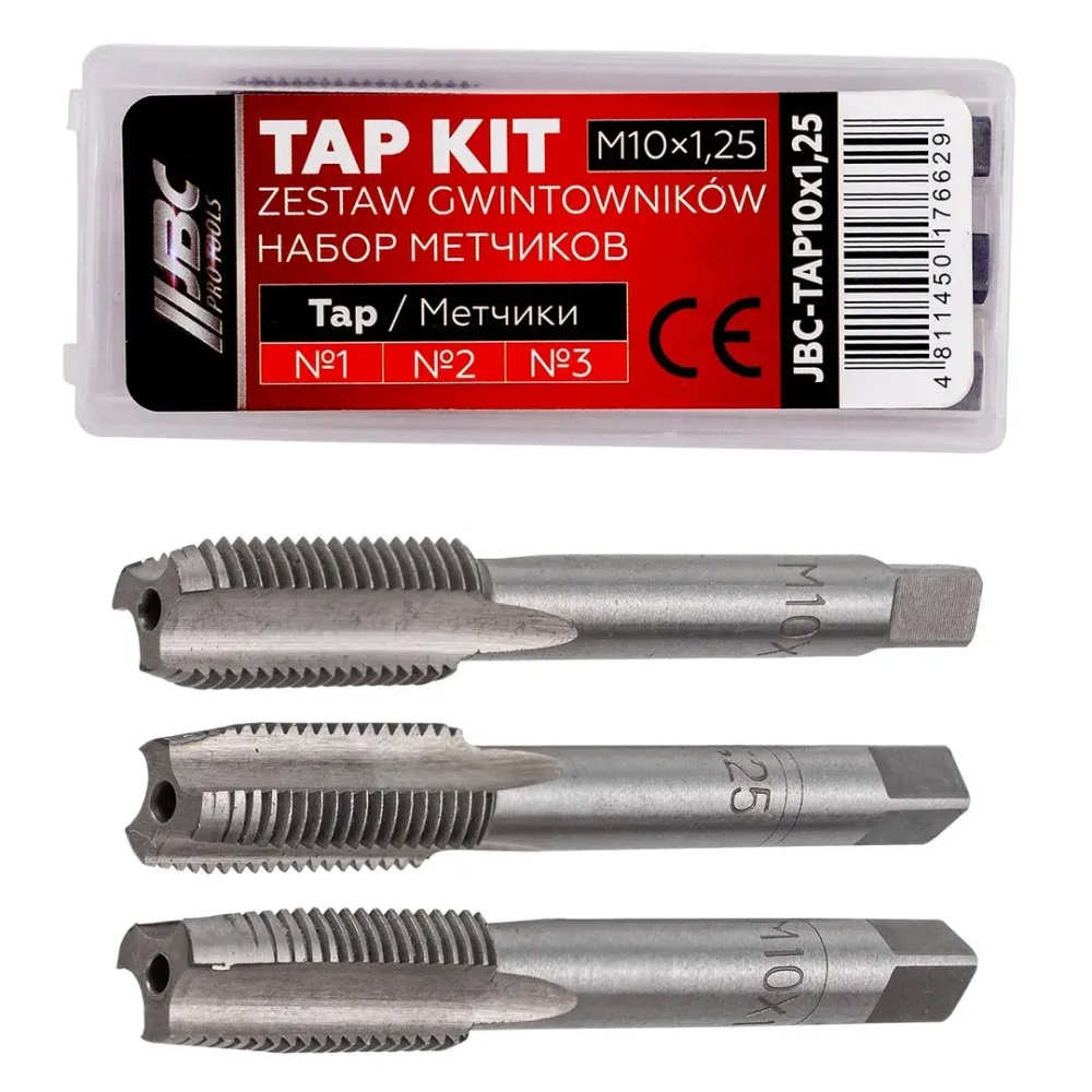 Метчик M10x1,25 (3шт) JBC JBC-TAP10x1,25